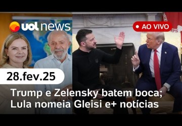 Lula diz que Trump humilhou Zelensky e chama bate-boca de 'cena grotesca'