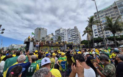 Ordem para divulgar estimativa de 400 mil no ato de Bolsonaro em Copacabana partiu do Palácio do Guanabara; governador nega