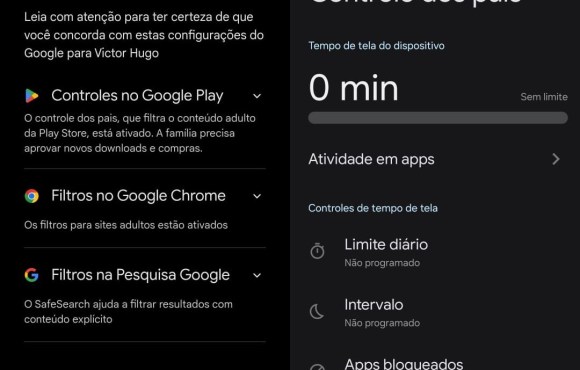 Celulares permitem controlar tempo e atividade de crianças na internet; veja como ativar proteção